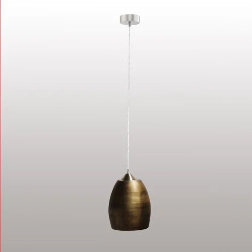 Pendelleuchte gold Metall strukturiert – Pendelleuchte E27