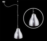 Pendelleuchte Metall silber Industrial Design – Pendelleuchte E27