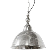 Pendelleuchte Amelia 35 cm Durchmesser aus Nickel roh von Light & Living