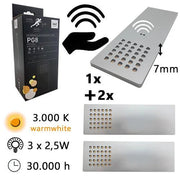 PG8 LED-Unterbauleuchte mit Gestiksensor 3er Set 2,5 W