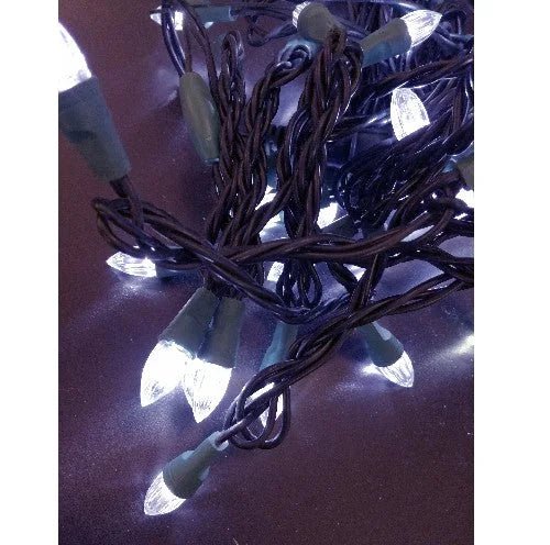 Klare LED Lichterkette 50er Mini Partylichter 5m innen weiß