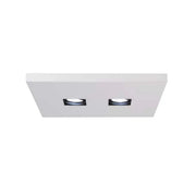 ZENO Q2 kantoor-hanglamp vierkant wit lichtuitlaat boven en onder