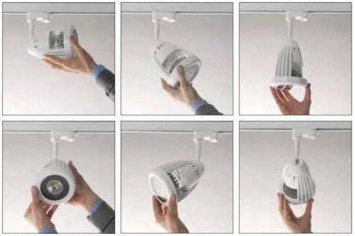 27W LED 3-Phasen Strahler Retail grau