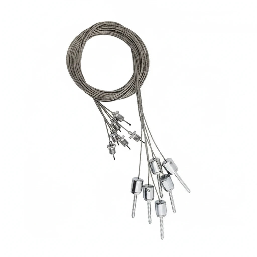 RHI145 Seilabhängung 6er Set für Panel 145 cm stufenlos einstellbar
