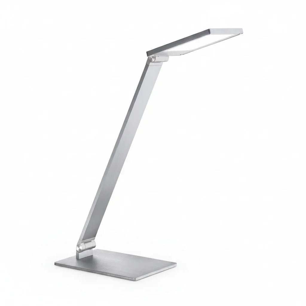Verstellbare LED Schreibtischlampe Alu mit Touch Dimmer Geri Tischlampe
