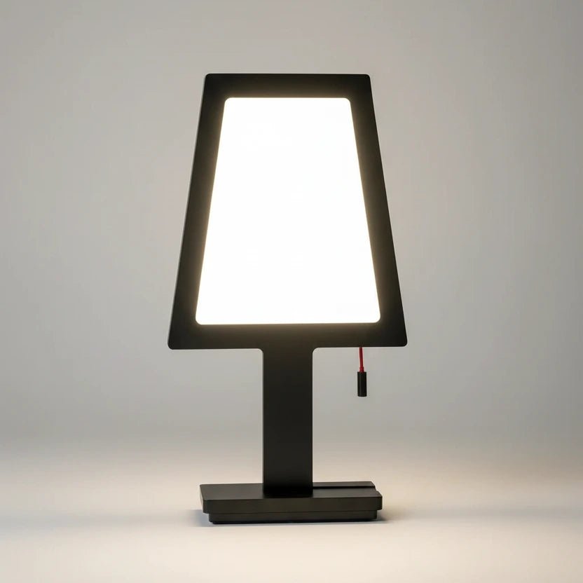 Sompex STEVE LED-Tischlampe in Schwarz, ultraflaches Design mit integriertem Touchdimmer