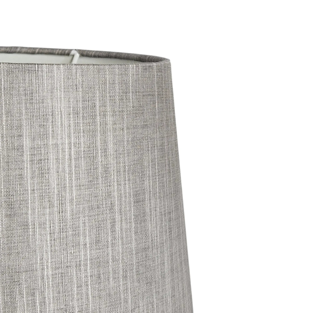 Detail grauer Stoff-Lampenschirm mit feiner Gewebestruktur