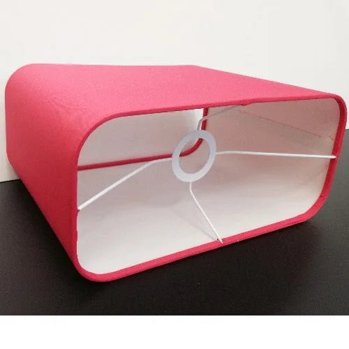 Stoff Lampenschirm pink E27 32x15 Baumwolle Oval Lampenschirm – saasil.de