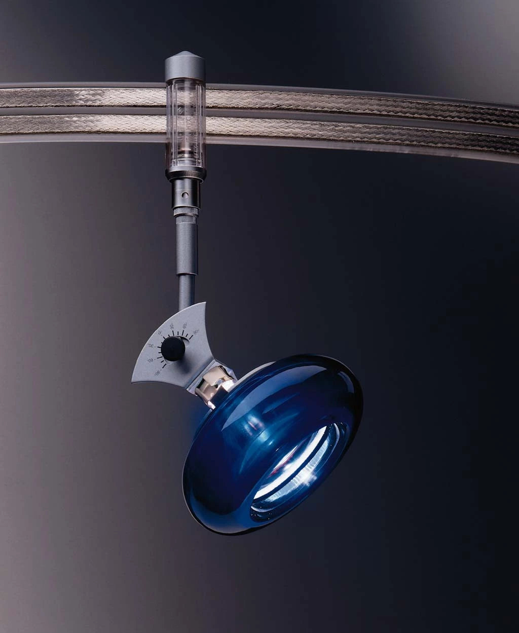 strahler zu bruck stecksystem 220 400 mit glas blau