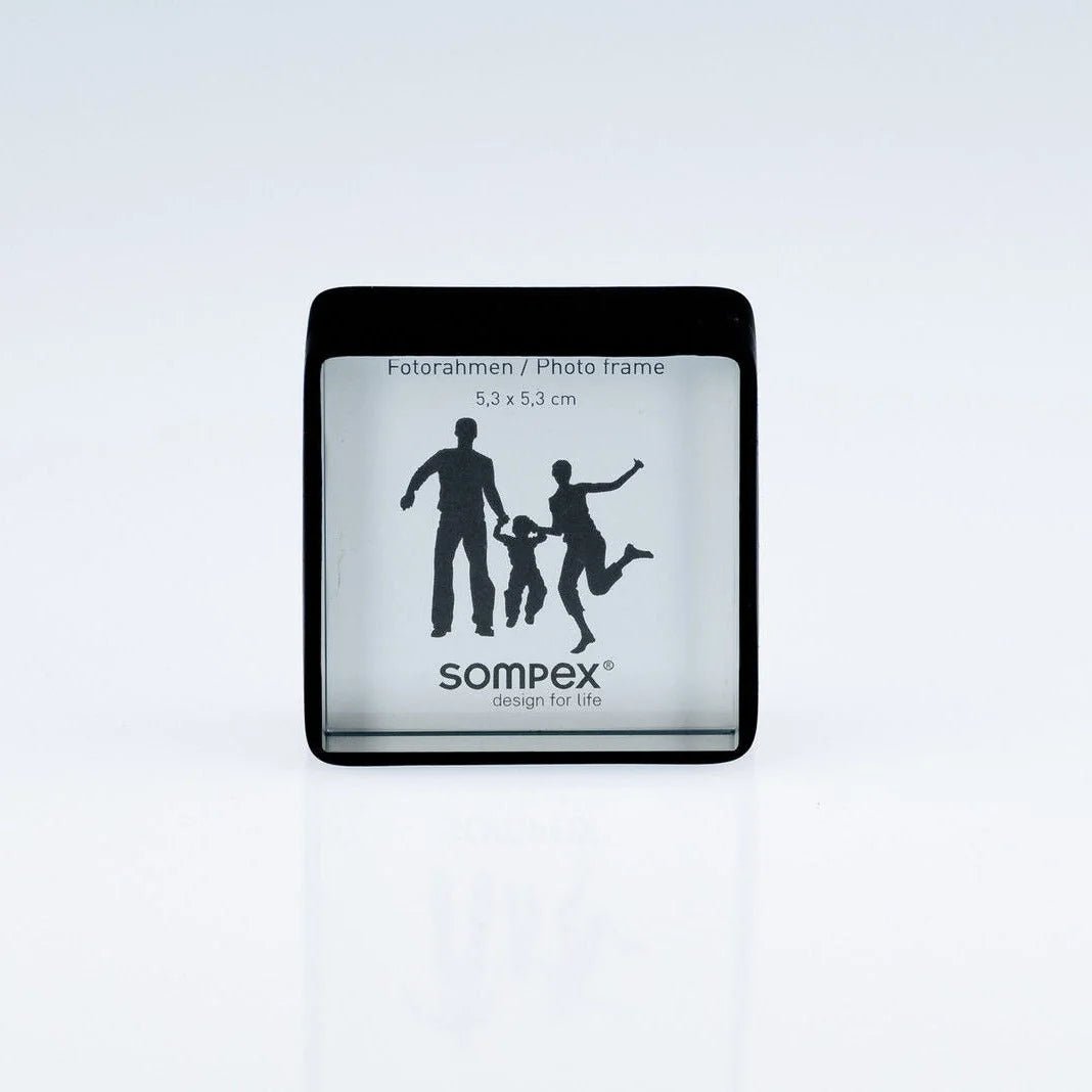 Mini Bilderrahmen beidseitig Fotorahmen 5 x 5 cm schwarz 41870 Sompex – stilvolles Wohnaccessoire & Dekoartikel aus Europa