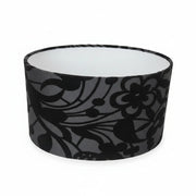 Textil Lampenschirm E27 oval 22x15 Dekor schwarz Lampenschirm – saasil.de