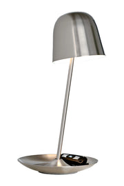 ompex Pirol Tischleuchte in Bronze mit schalenförmigem Ablagefuß, verstellbarem Arm und neigbarem Lampenschirm