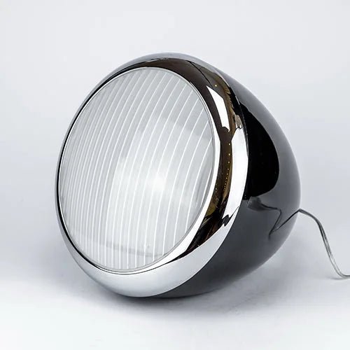 Außen Bodenleuchte Stehlampe Nostalgie Retro Scheinwerfer schwarz