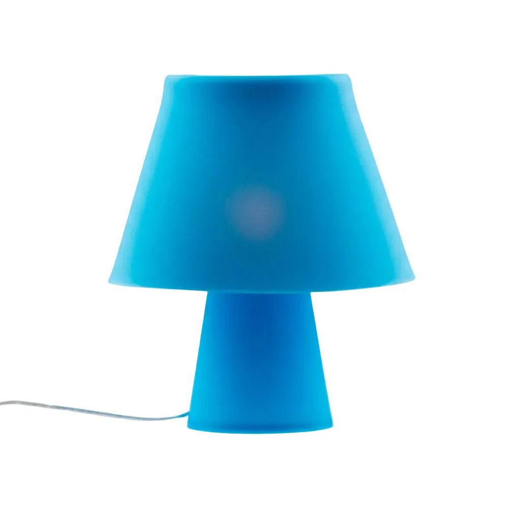 Deko Tischleuchte Numen in Blau aus Silikon Tischlampe