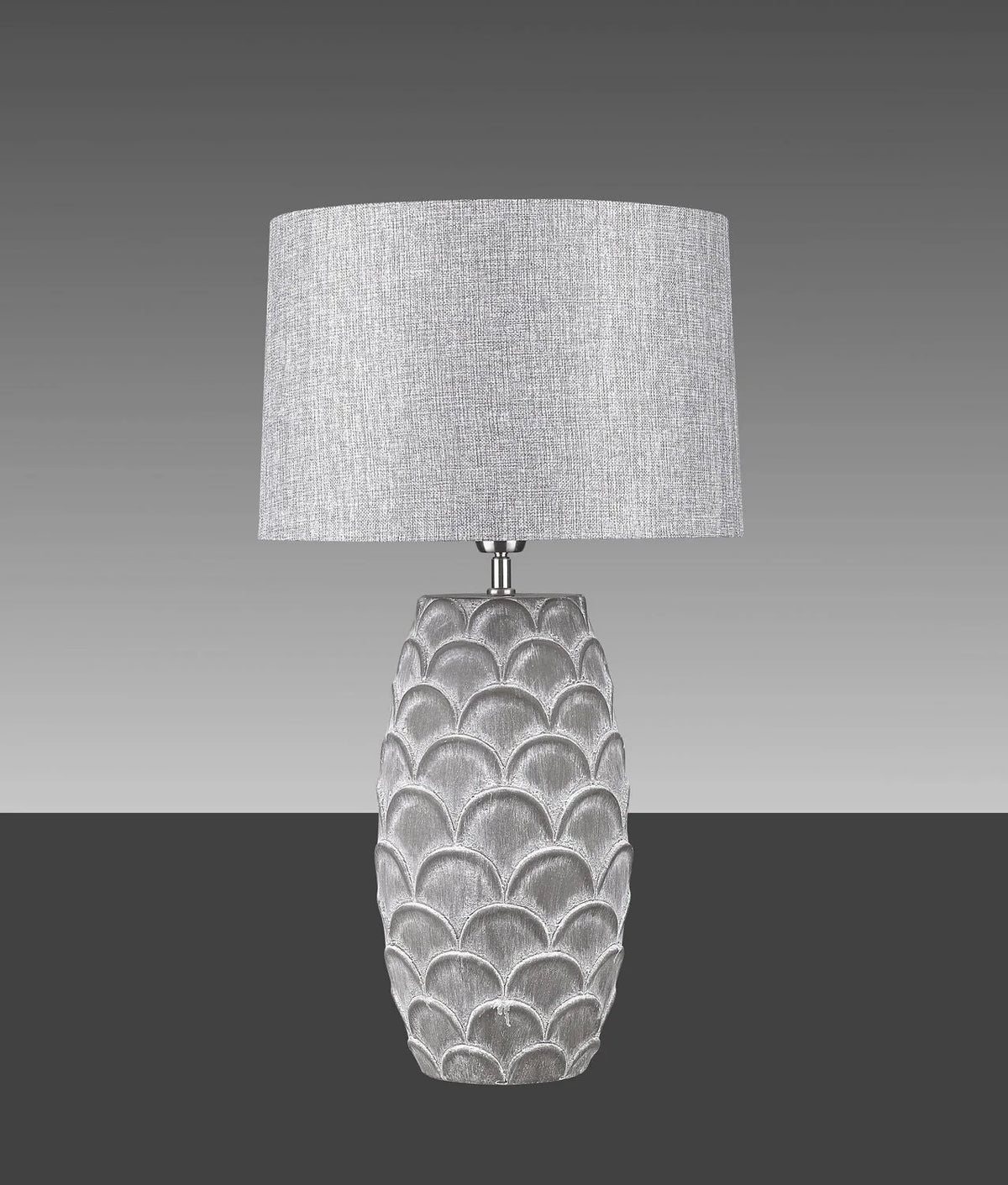 Hockerleuchte MENA Marrone Beton-Keramik Braun Tischlampe