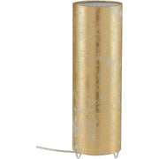 Tischlampe gold zylinder blattgold E27 briloner 7711-017 schmal hoch