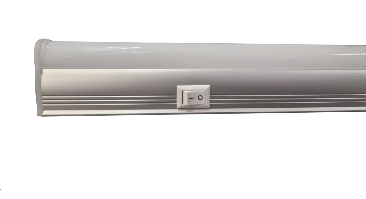 Unterschrankleuchte LED silber mit Schalter 90cm für Steckdose verbindbar