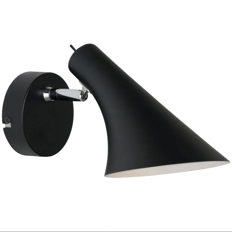 Wandleuchte mit Zuleitung und Schalter Vanila schwarz – Wandleuchte LED