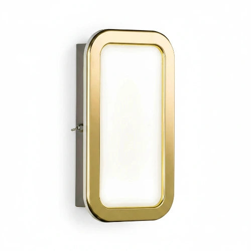 LED Wandleuchte Hendrik in Messing gold mit Schalter – Wandleuchte LED, dimmbar