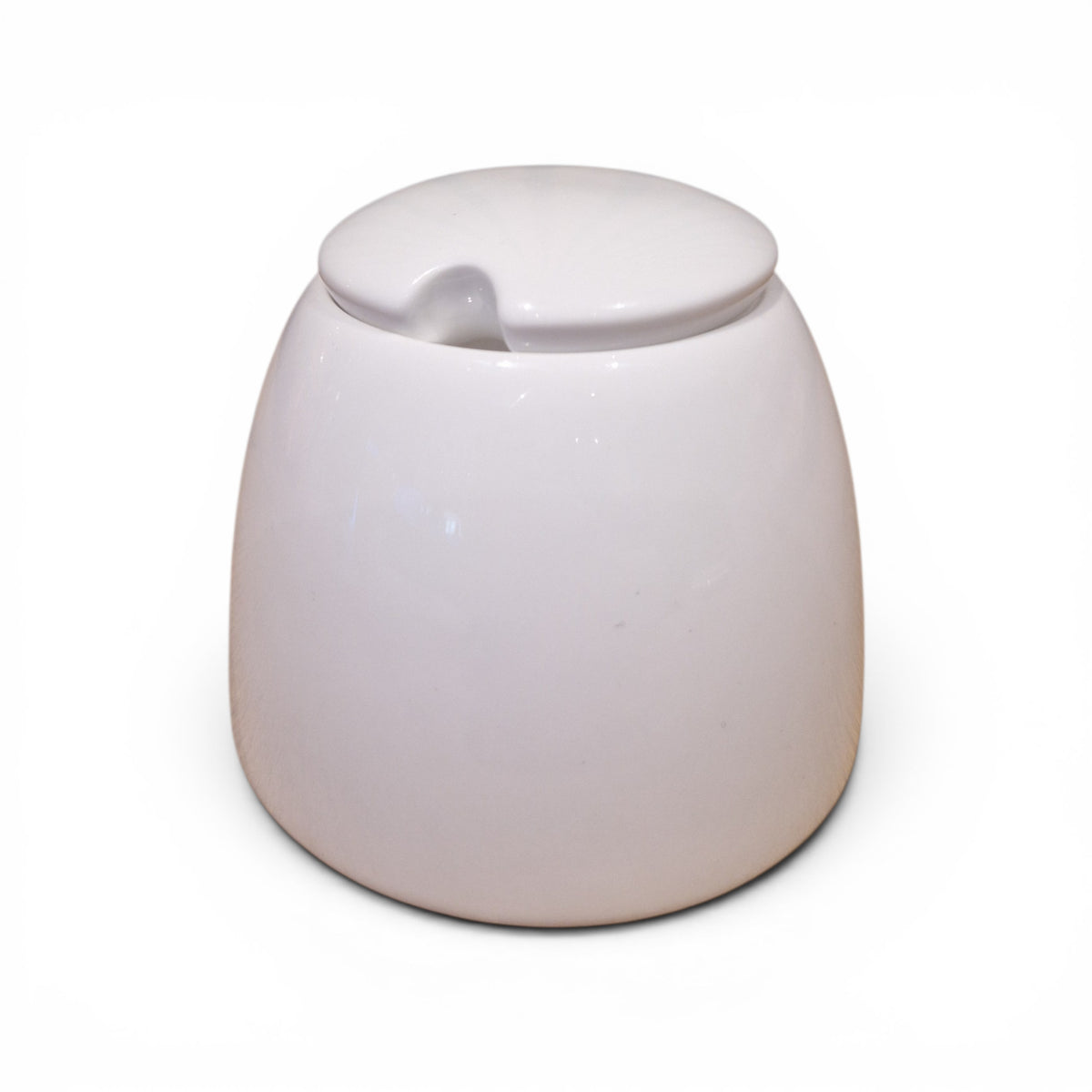Weiße Porzellan Zuckerdose mit Deckel Fine Bone China 0,25 l